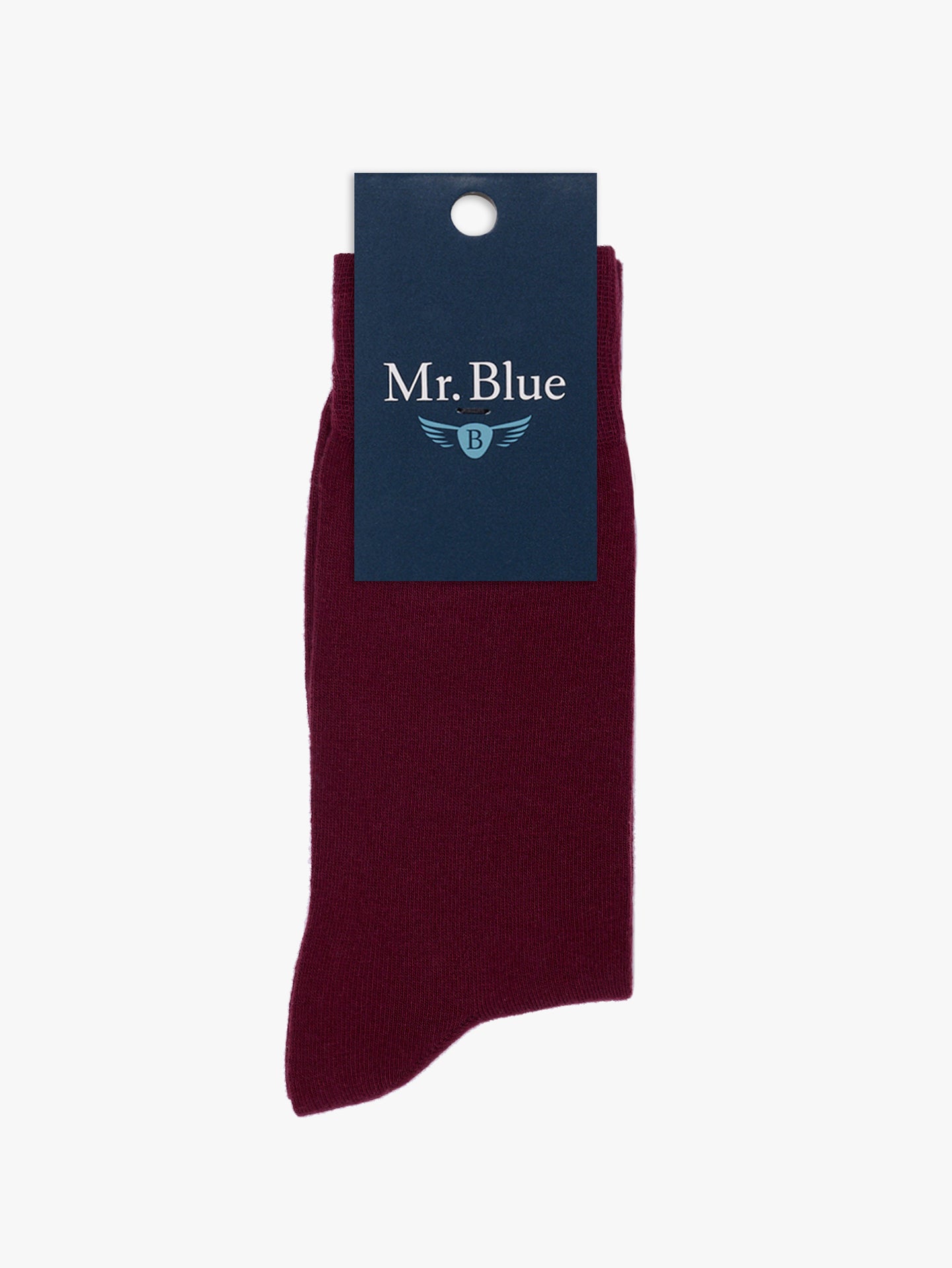 MEIAS ALGODÃO BORDEAUX REGULAR FIT MR. BLUE