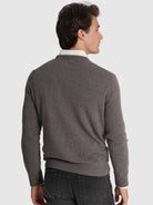 Pullover Lã Castanho Manga Comprida Regular Fit Mr. Blue