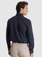 Camisa Algodão Azul Manga Comprida Regular Fit Mr. Blue