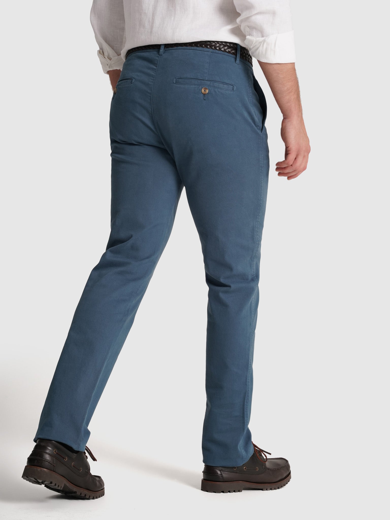BLUE REGULAR FIT TROUSERS MARK BELLUCCI