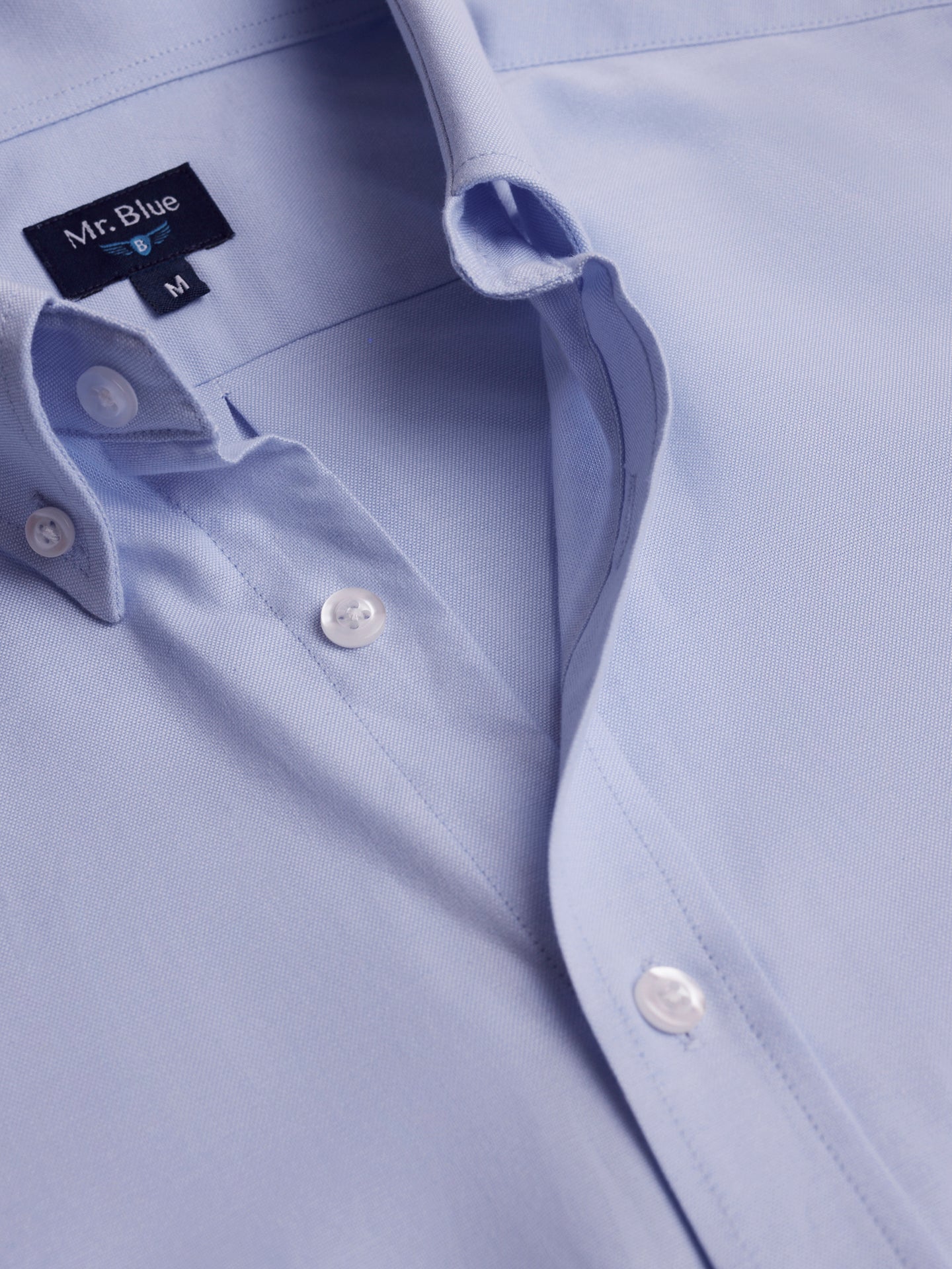 BLUE COTTON SHIRT LONG SLEEVE REGULAR FIT MR. BLUE
