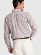 BROWN OXFORD SHIRT LONG SLEEVE REGULAR FIT MR. BLUE