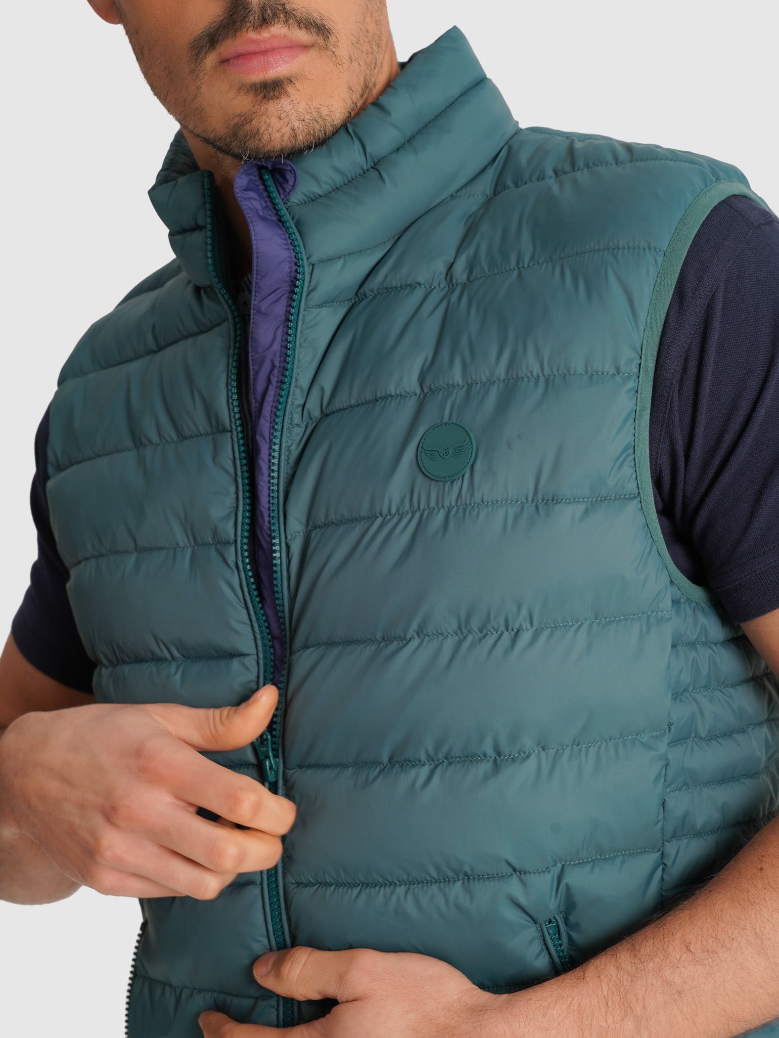 CHAQUETA VERDE REGULAR FIT MR. AZUL
