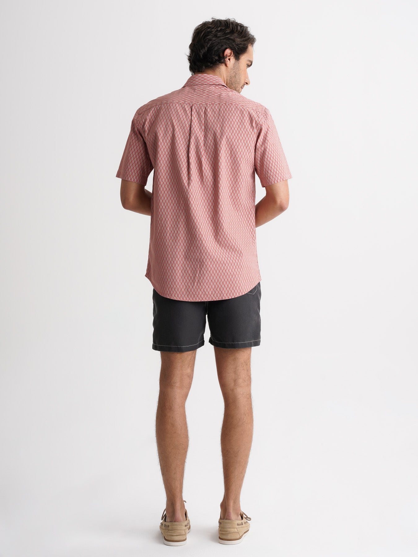 Mr. Blue Pink Linen Regular Fit Shirt