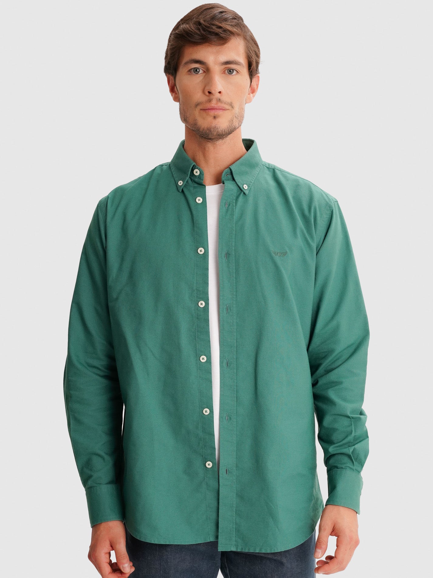 CAMISA MR VERDE REGULAR FIT. AZUL