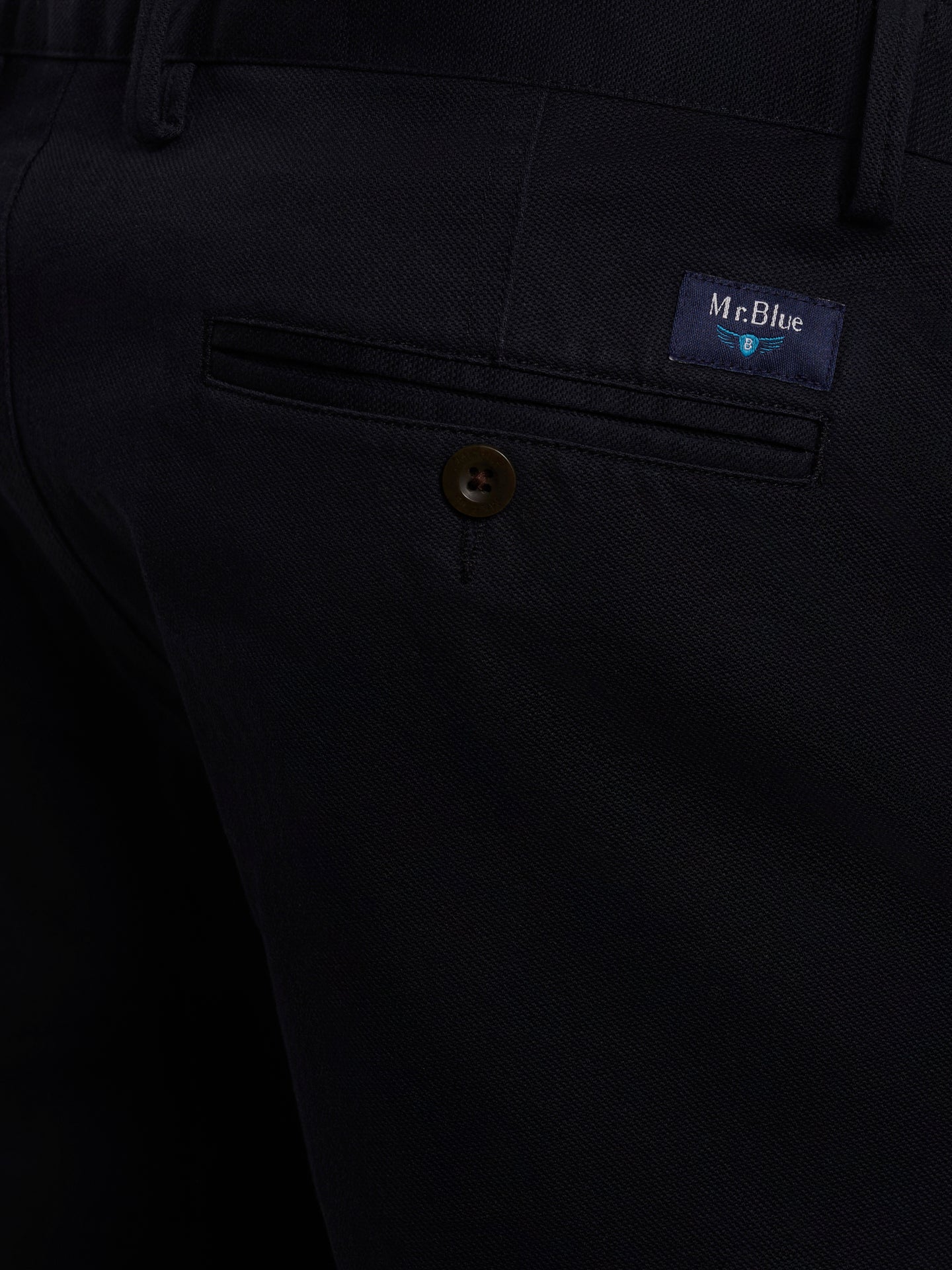 PANTALÓN ESTRUCTURA AZUL SLIM FIT MR. AZUL
