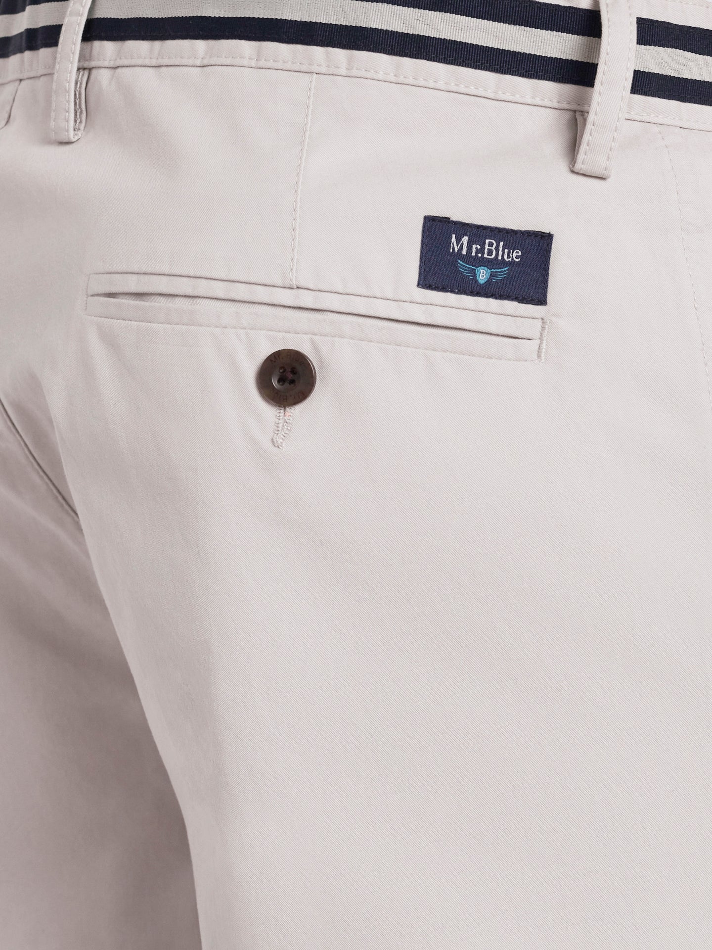 Mr. Blue Regular Fit Twill Chinos Pants Gray