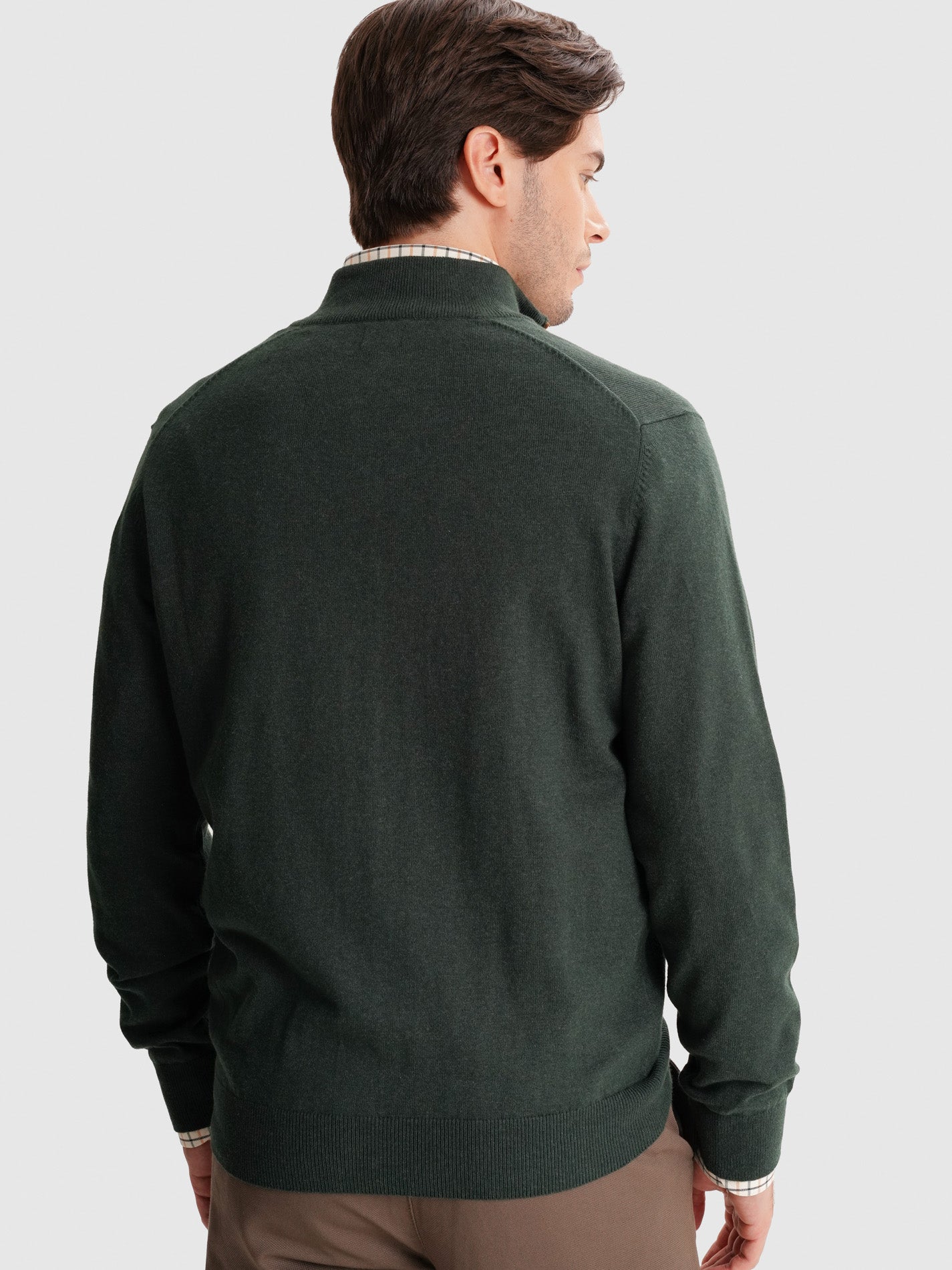 REGULAR FIT GREEN THIN PULLOVER MR. BLUE