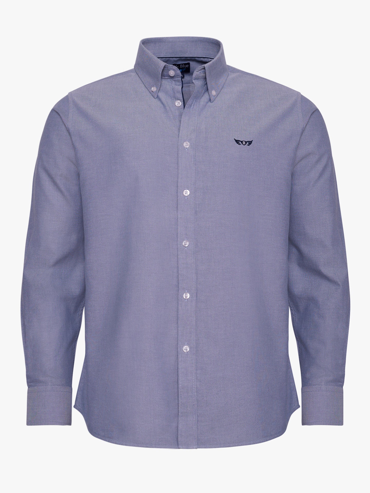 BLUE REGULAR FIT MR SHIRT. BLUE