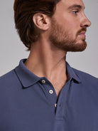 GRAY COTTON POLO SHORT SLEEVES REGULAR FIT MARK BELLUCCI
