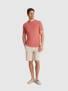 CAMISETA MANGA CORTA ROSA REGULAR FIT MR. AZUL