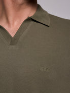 GREEN COTTON POLO SHORT SLEEVE REGULAR FIT MR. BLUE