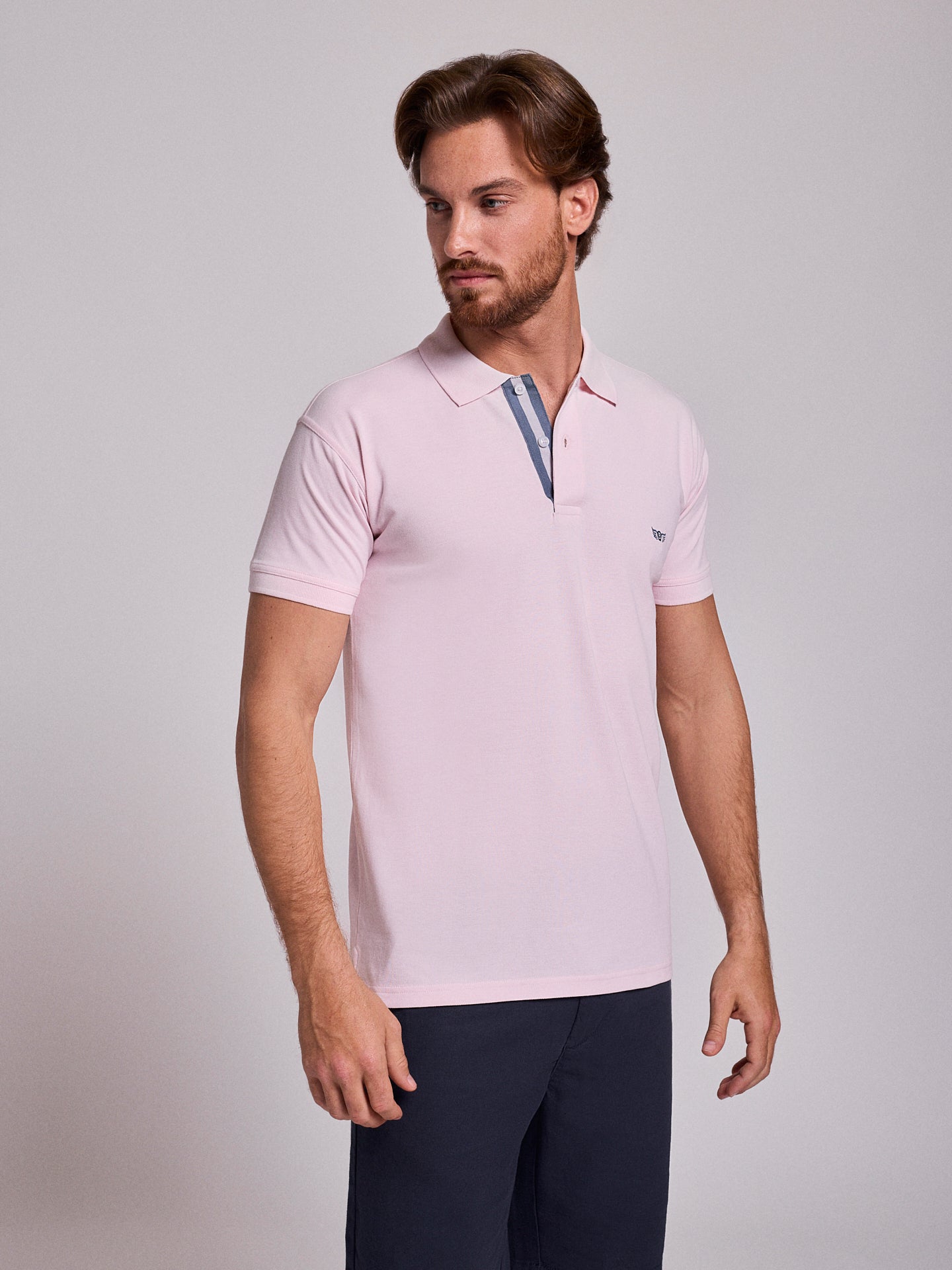 PINK SHORT SLEEVE POLO REGULAR FIT MR. BLUE