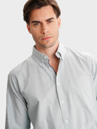 GREEN REGULAR FIT MR SHIRT. BLUE