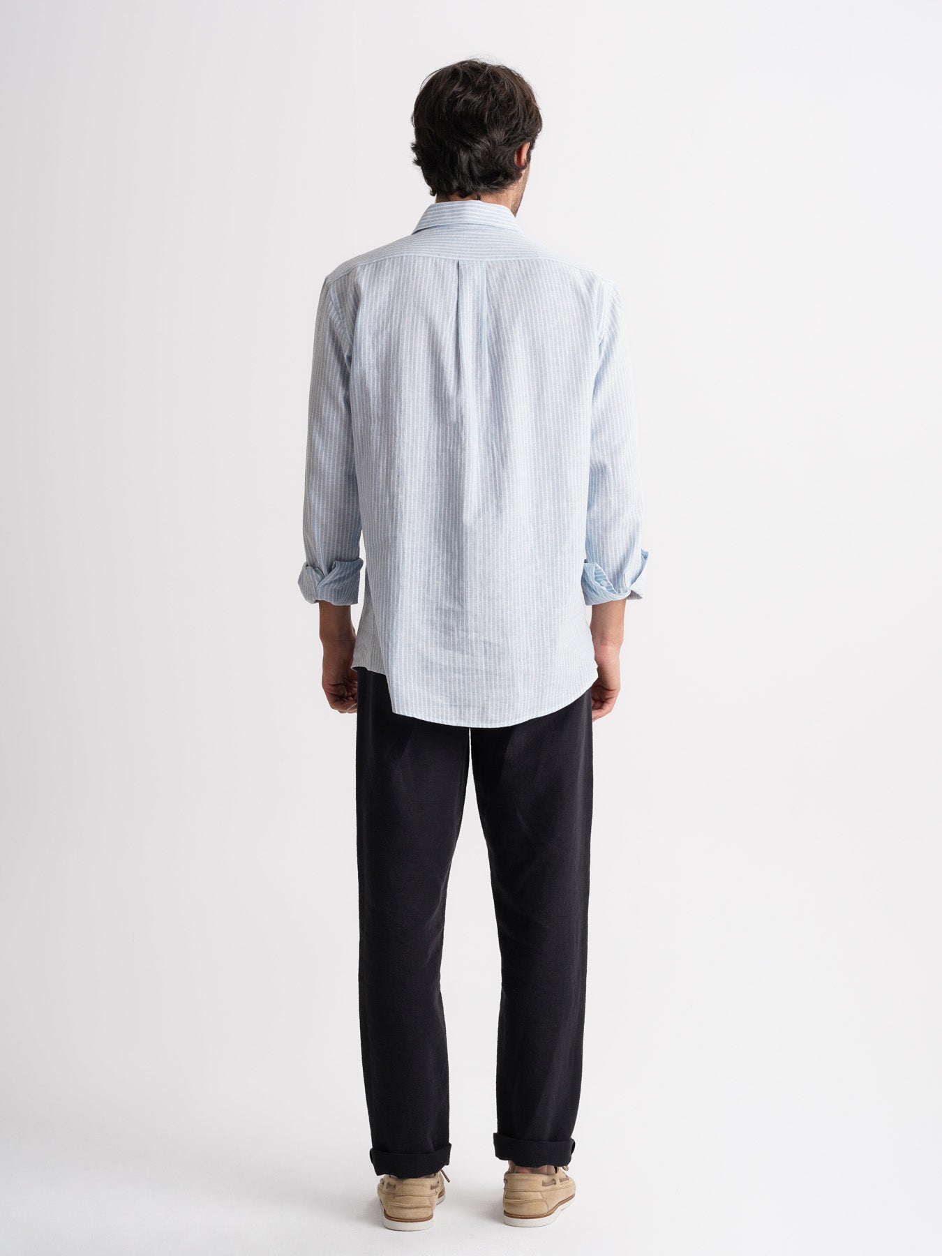 Regular Fit Blue Linen Shirt Mr. Blue