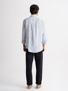 Regular Fit Blue Linen Shirt Mr. Blue
