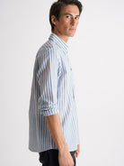 Regular Fit Blue Linen Shirt Mr. Blue