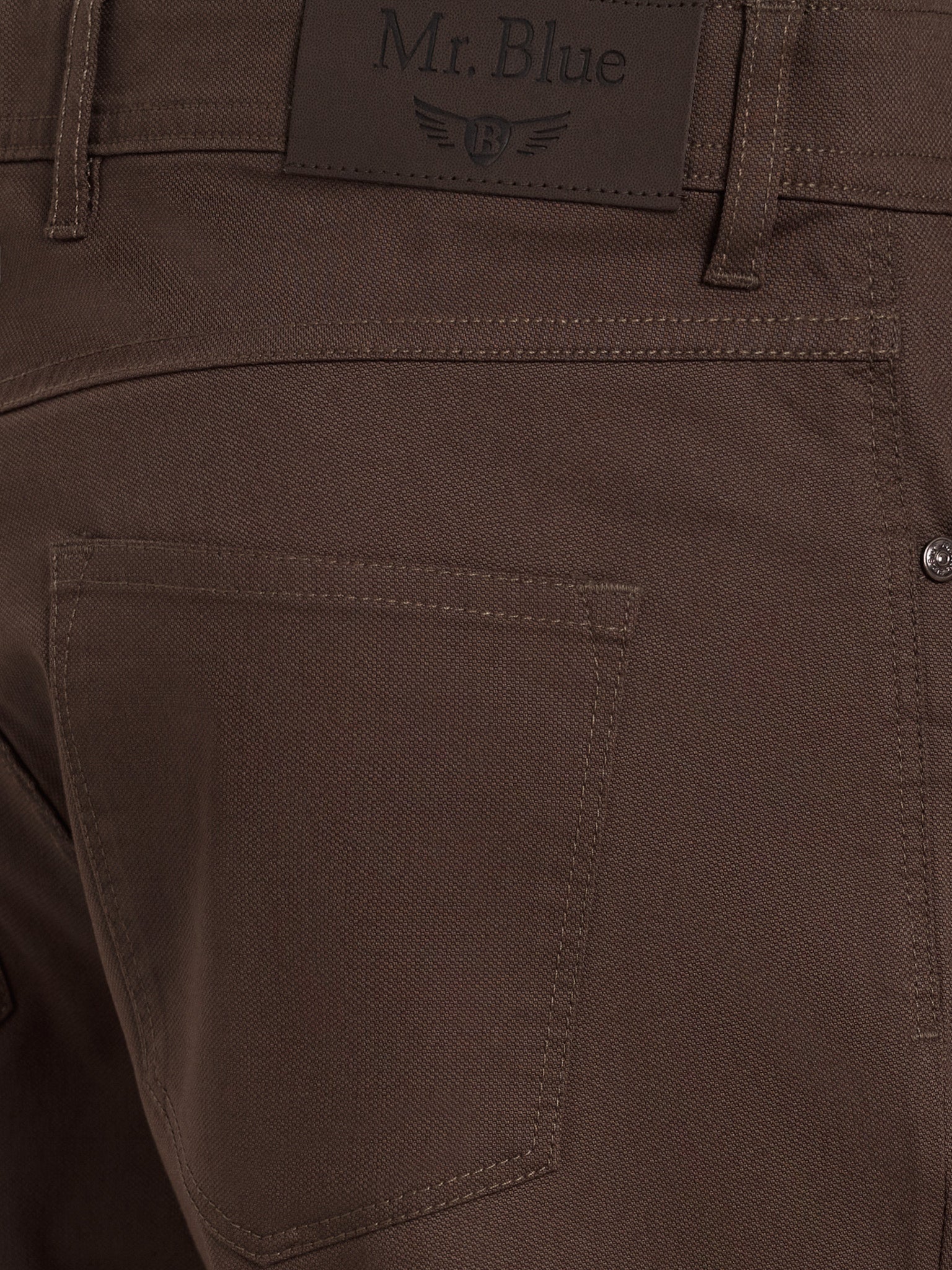 Calça Algodão Castanhas Slim Fit Mr. Blue