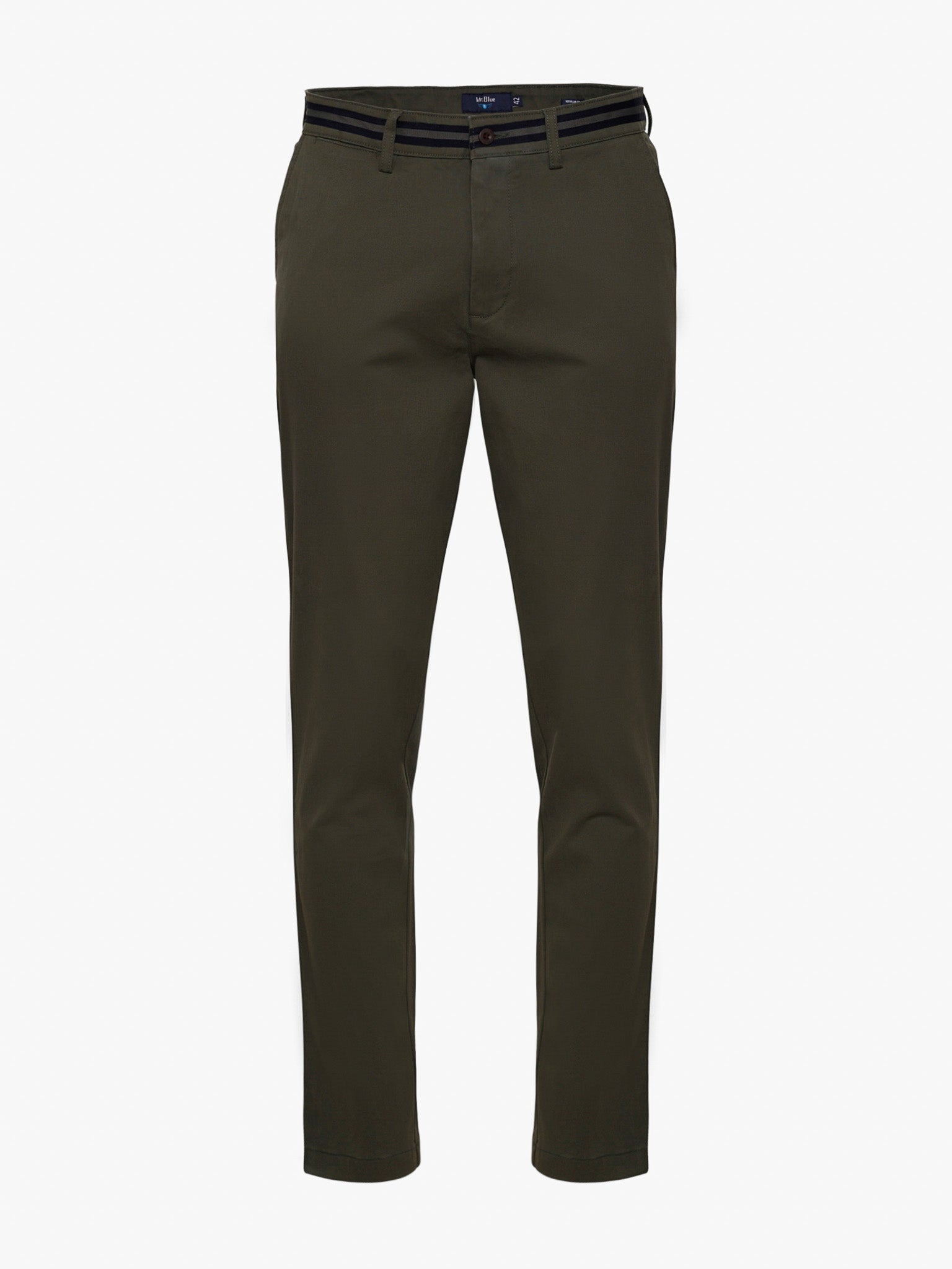 Calça Algodão Verdes Regular Fit Mr. Blue