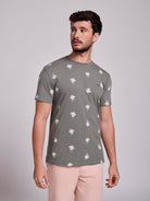 GREEN COTTON T-SHIRT SHORT SLEEVE REGULAR FIT MR. BLUE