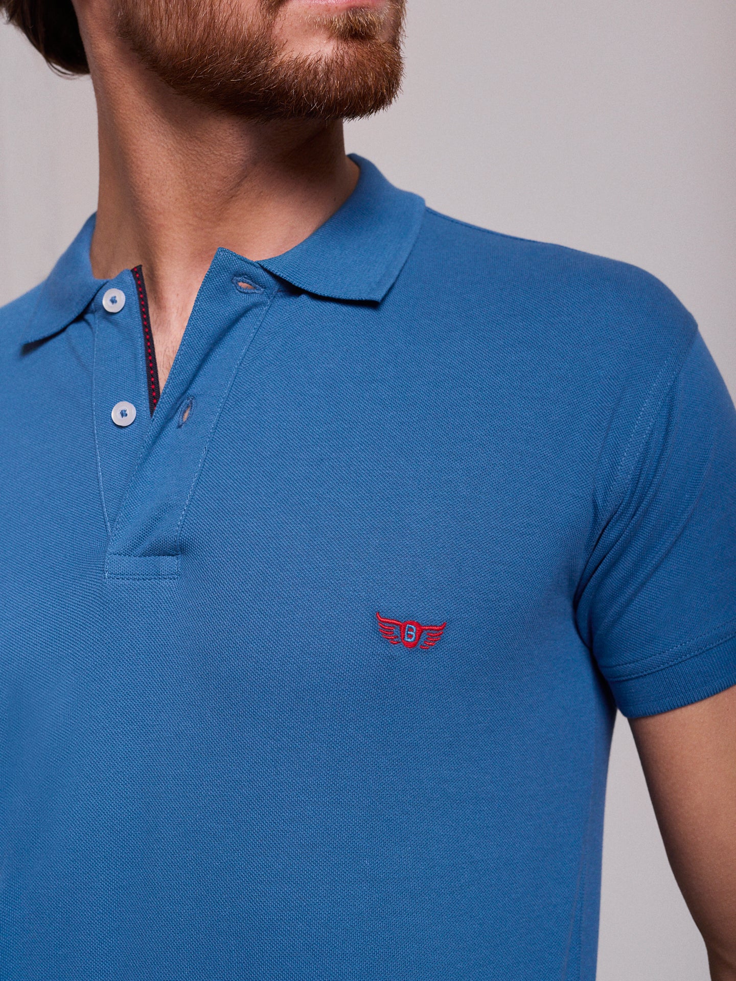BLUE POLO SHORT SLEEVE REGULAR FIT MR. BLUE