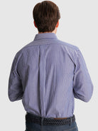 BLUE REGULAR FIT MR SHIRT. BLUE