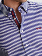 BLUE REGULAR FIT MR SHIRT. BLUE