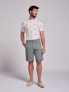 Bermuda Algodão Verdes Regular Fit Mr. Blue