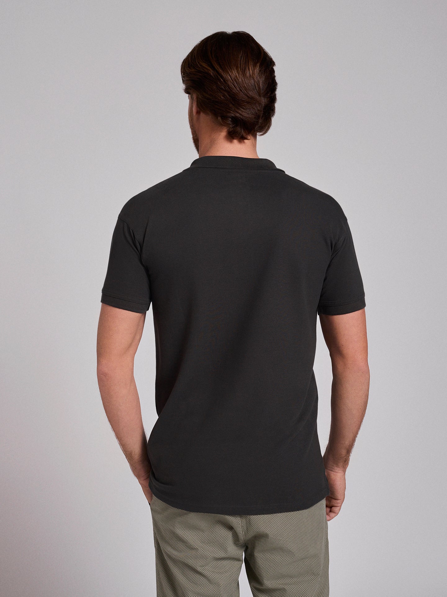 GRAY POLO SHORT SLEEVES REGULAR FIT MR. BLUE