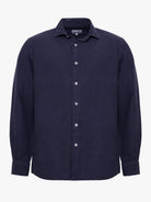 CAMISA AZUL MANGA COMPRIDA TAILORED FIT MARK BELLUCCI