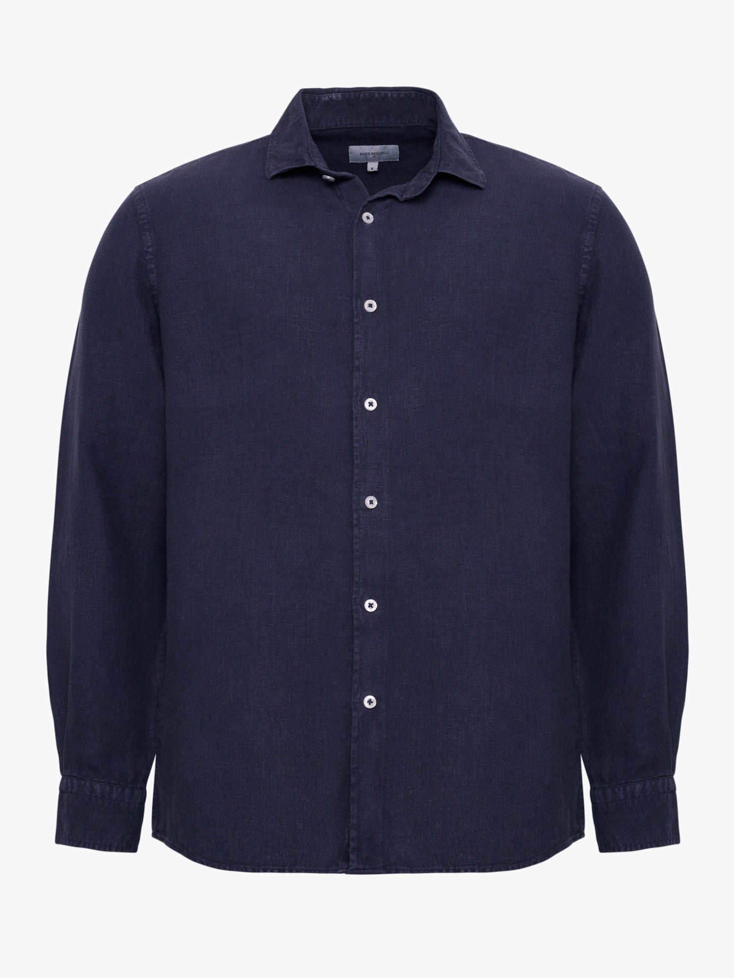 CAMISA AZUL MANGA COMPRIDA TAILORED FIT MARK BELLUCCI