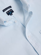 Camisa Algodão Azul Manga Comprida Regular Fit Mr. Blue