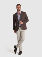 Blazer Castanho Regular Fit Mr. Blue