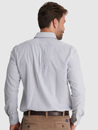 Camisa Algodão Azul Manga Comprida Regular Fit Mr. Blue