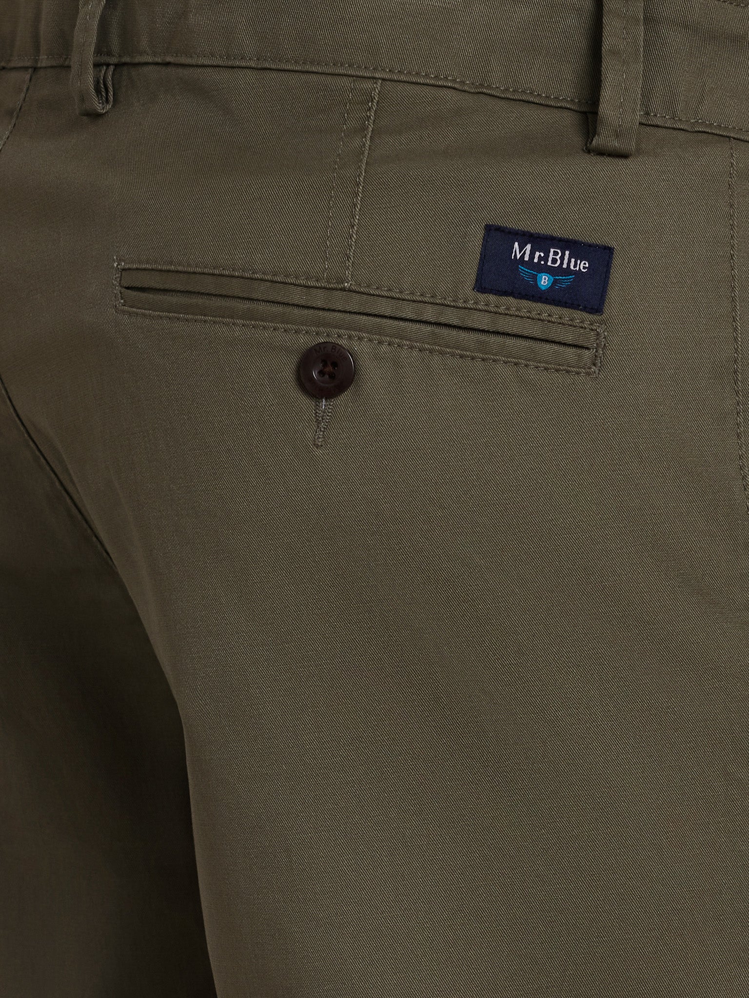 Calça Algodão Verdes Slim Fit Mr. Blue