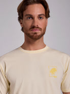 YELLOW COTTON T-SHIRT SHORT SLEEVE REGULAR FIT MR. BLUE