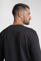 T-SHIRT ALGODÃO PRETA LISA MR. BLUE