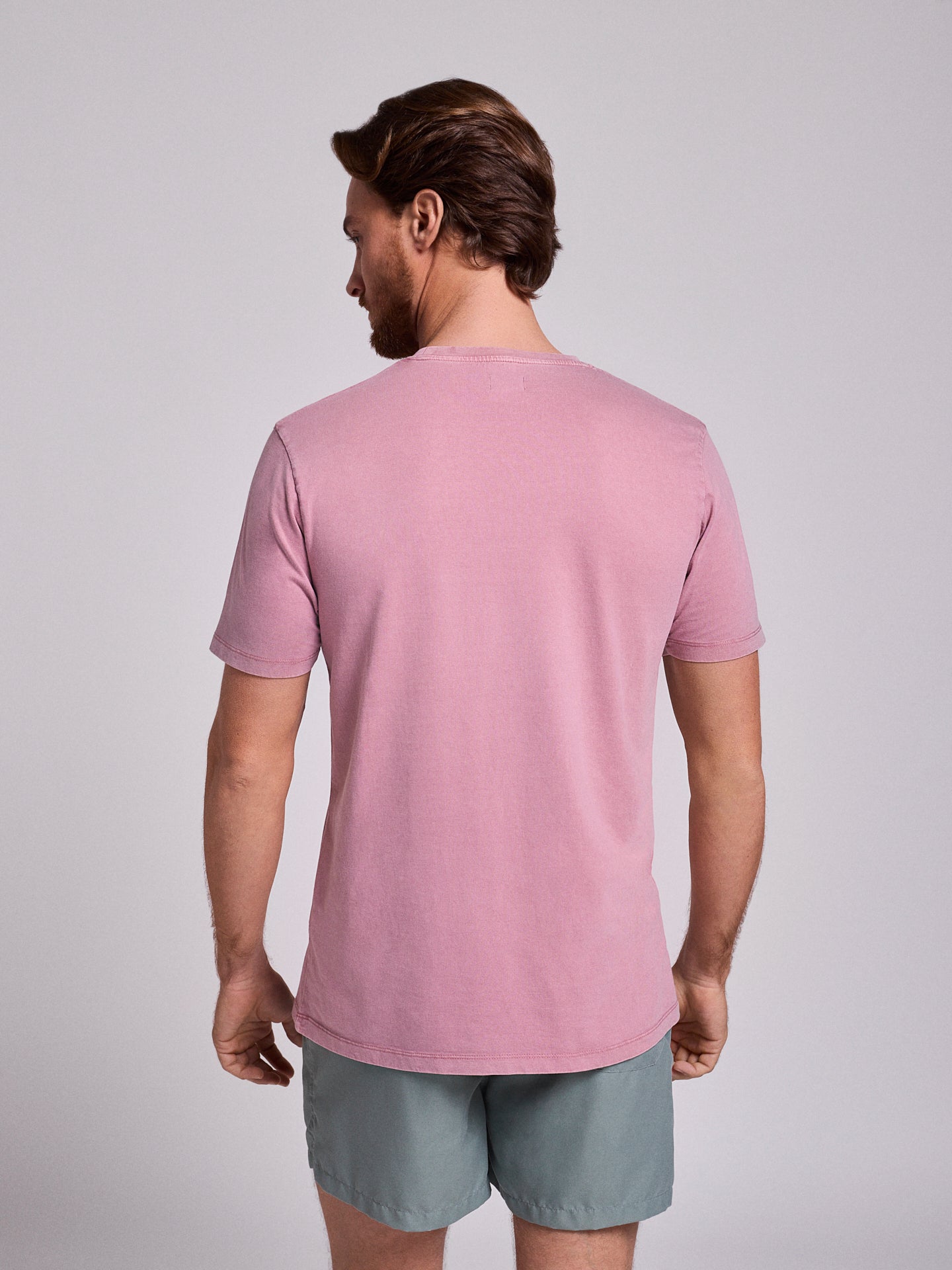 PINK COTTON T-SHIRT SHORT SLEEVE REGULAR FIT MR. BLUE