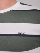 GREEN COTTON T-SHIRT SHORT SLEEVE REGULAR FIT MR. BLUE