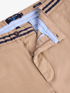 REGULAR FIT CAMEL COTTON BERMUDA MR. BLUE