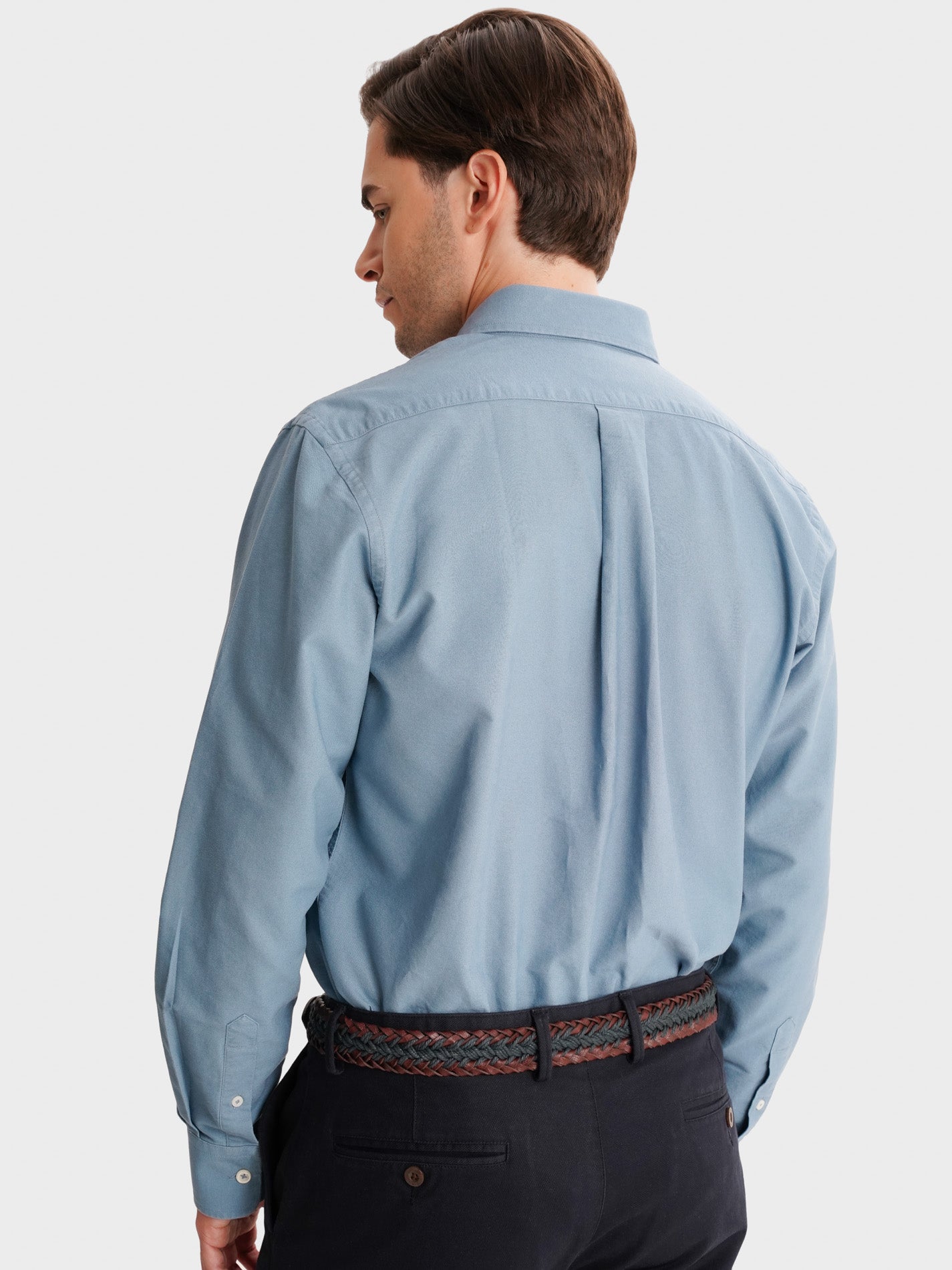 BLUE REGULAR FIT MR SHIRT. BLUE