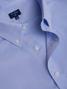 CAMISA ALGODÓN AZUL MANGA LARGA REGULAR FIT MR. AZUL