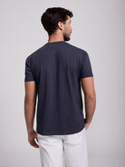 BLUE COTTON T-SHIRT SHORT SLEEVE REGULAR FIT MR. BLUE