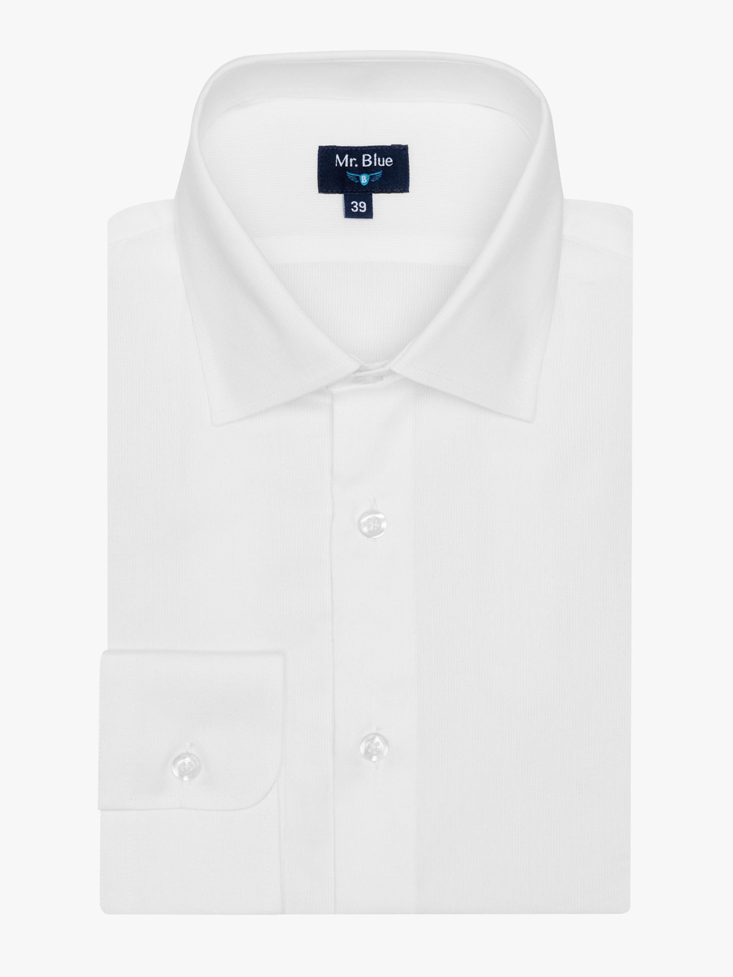 WHITE SHIRT CLASSIC FIT MR. BLUE