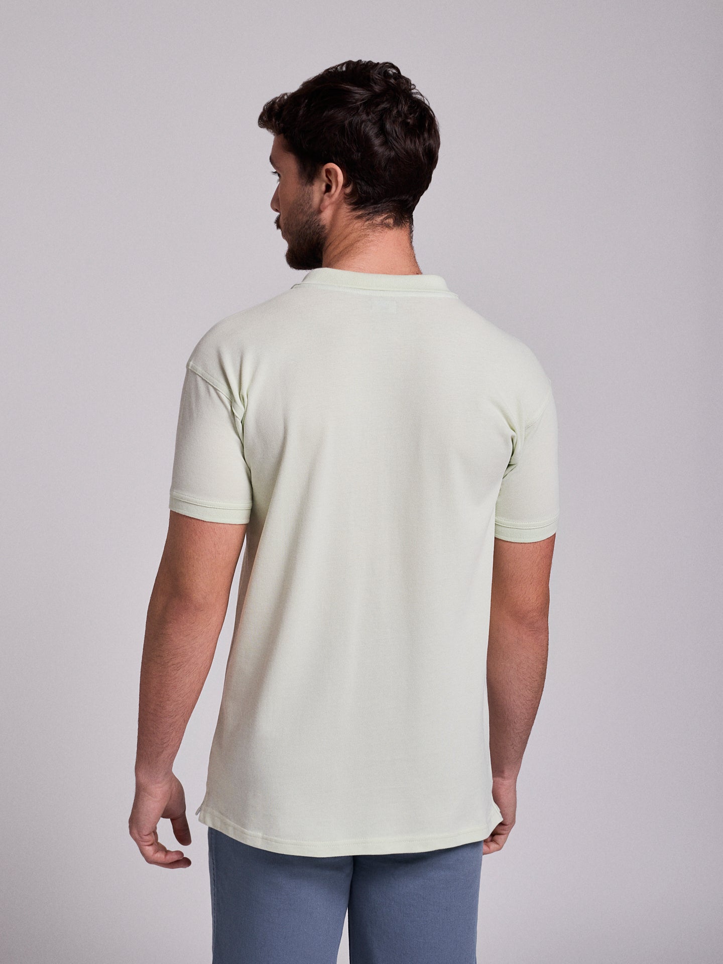 GREEN POLO SHORT SLEEVE REGULAR FIT MR. BLUE