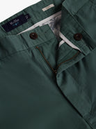 Mr. Blue Green Slim Fit Shorts