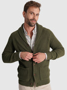 Pullover Lã Verde Manga Comprida Regular Fit Mr. Blue