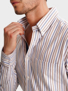 CAMISA MR BLANCA REGULAR FIT. AZUL