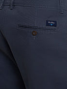 BLUE STRUCTURED TROUSERS REGULAR FIT MR. BLUE