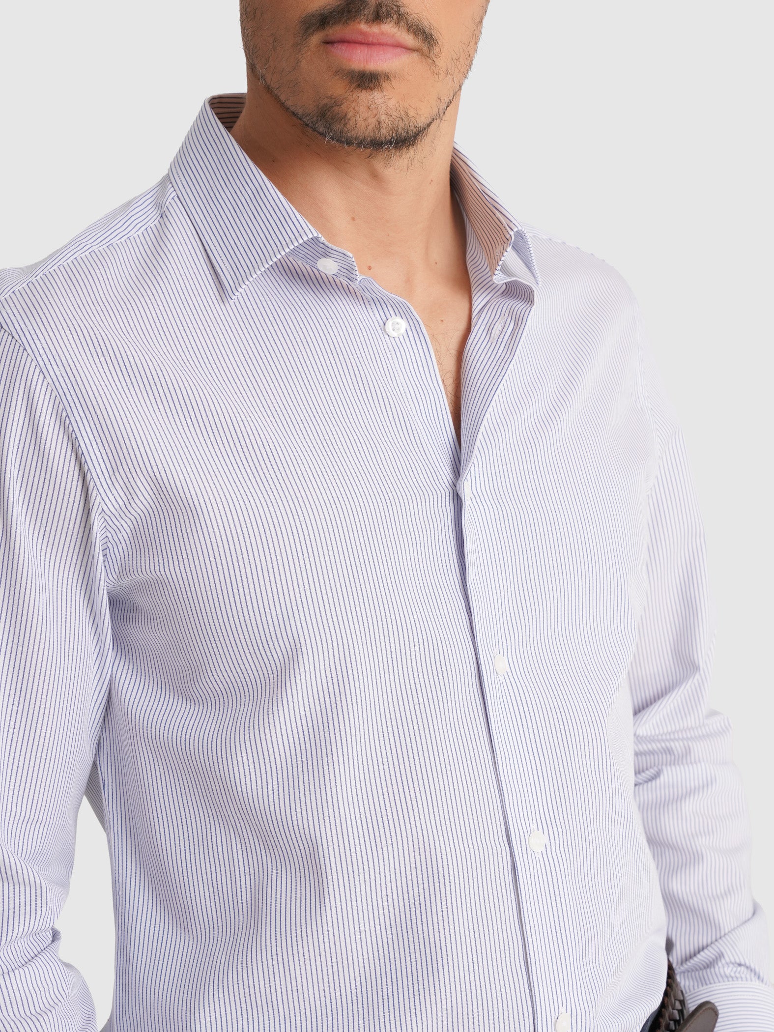 BLUE OXFORD SHIRT LONG SLEEVE SLIM FIT MR. BLUE